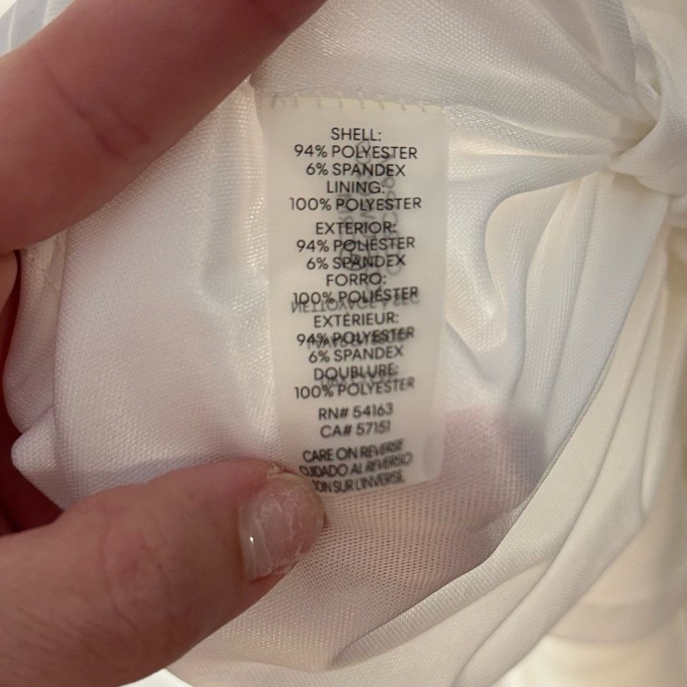 Calvin Klein white dress sz 10 - Picture 5 of 6